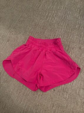lululemon athletica Hot Pink Run Shorts